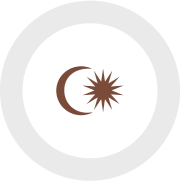 The crescent and star must always face upwards The crescent and star must always face upwards