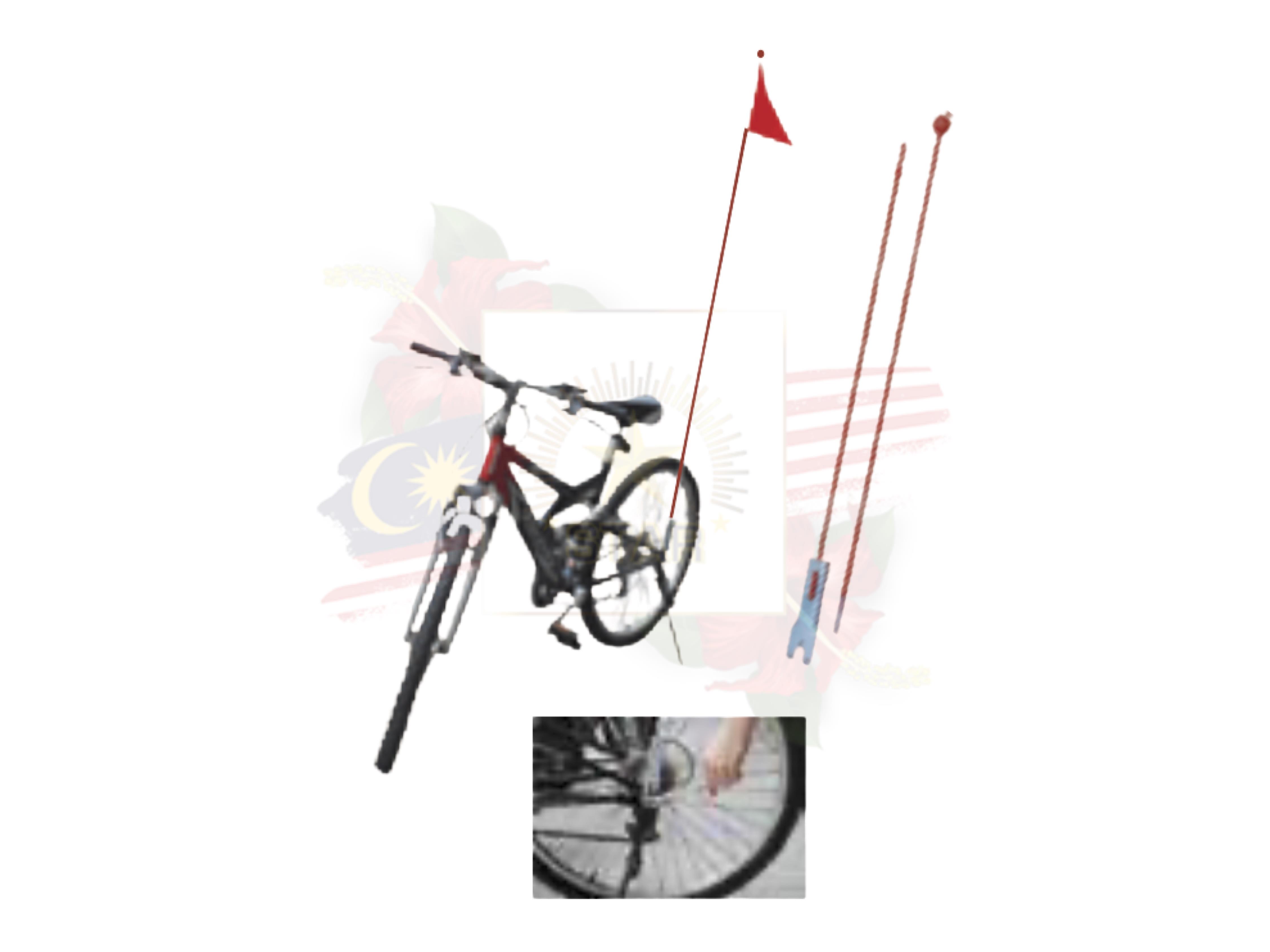 Bicycle Flag Pole <br> 自行车旗杆