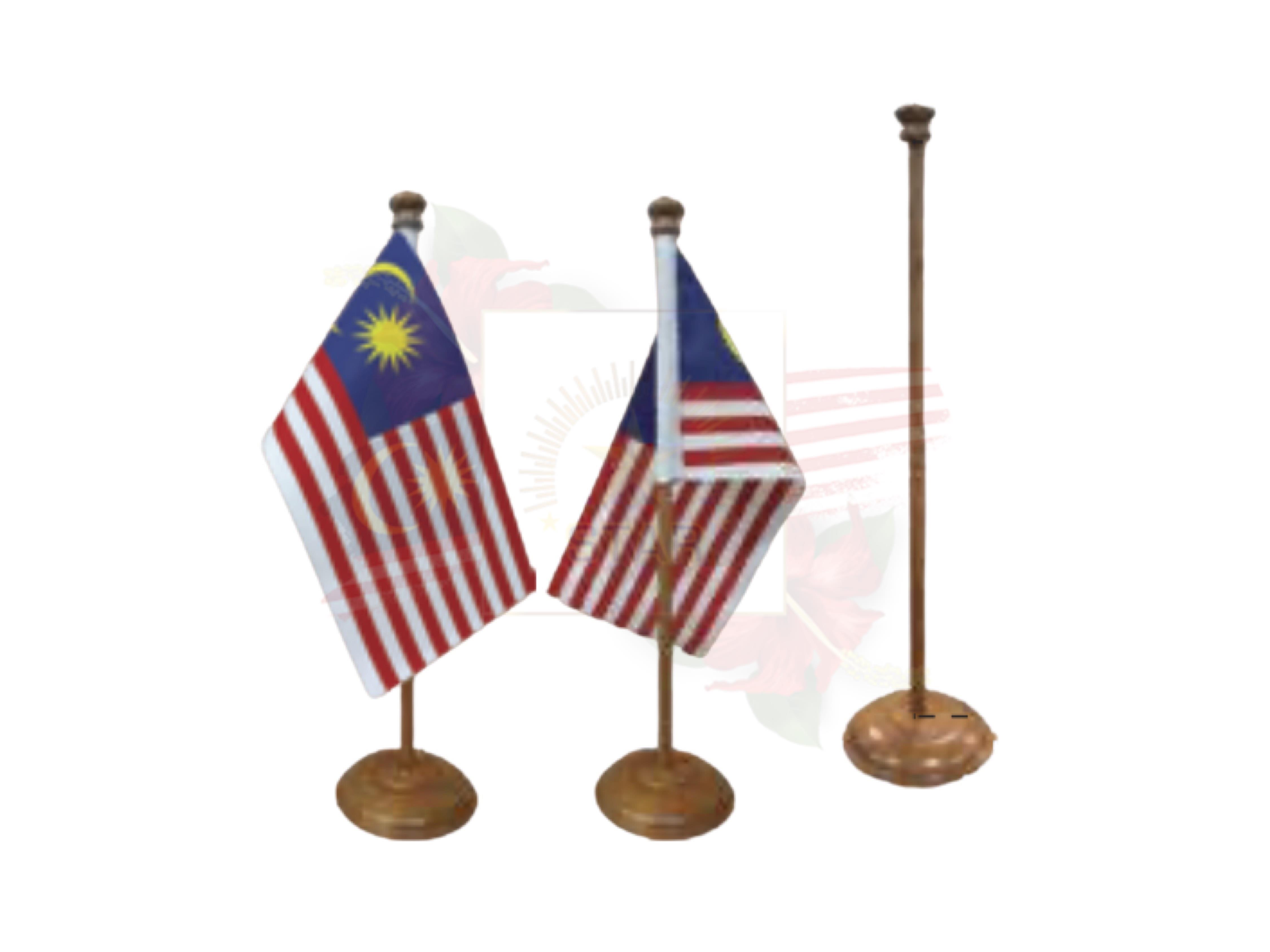 Wooden Single Table Flag <br> 桌旗